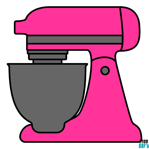 Free Electric Mixer Design DXF