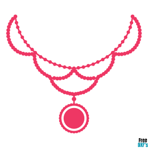 Free Necklace Monogram Design 1 DXF