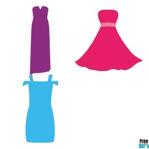 Free Bridesmaid Dress Designs Set 2 DXF