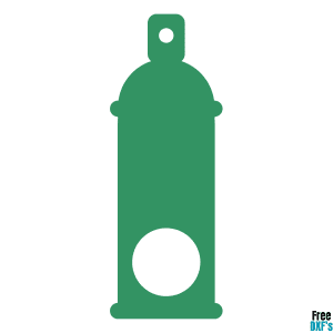 Free Hair Spray Monogram Design DXF