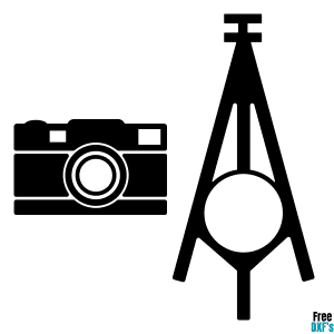 Free Photography Monogram Design Set 2 DXF
