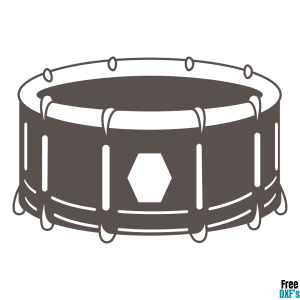 Free Snare Drum Marching Band DXF