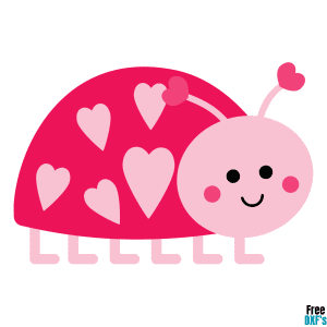 Free Love Bug Design 2 DXF