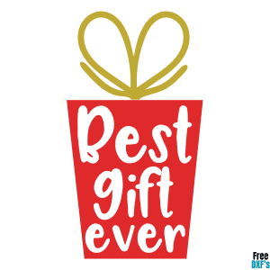 Free Best Gift Ever Design DXF